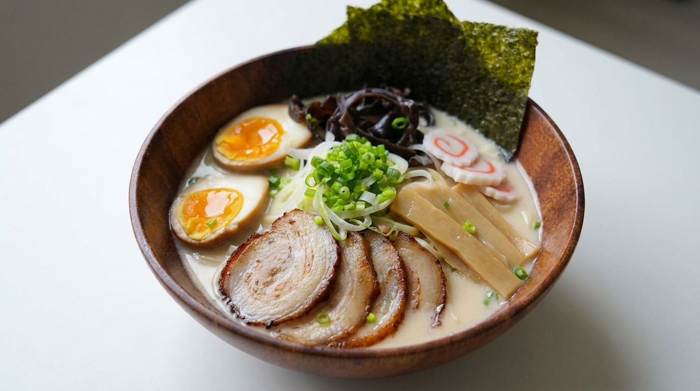 本格濃厚とんこつ風ラーメン：お家で再現する究極のクリーミーな一杯