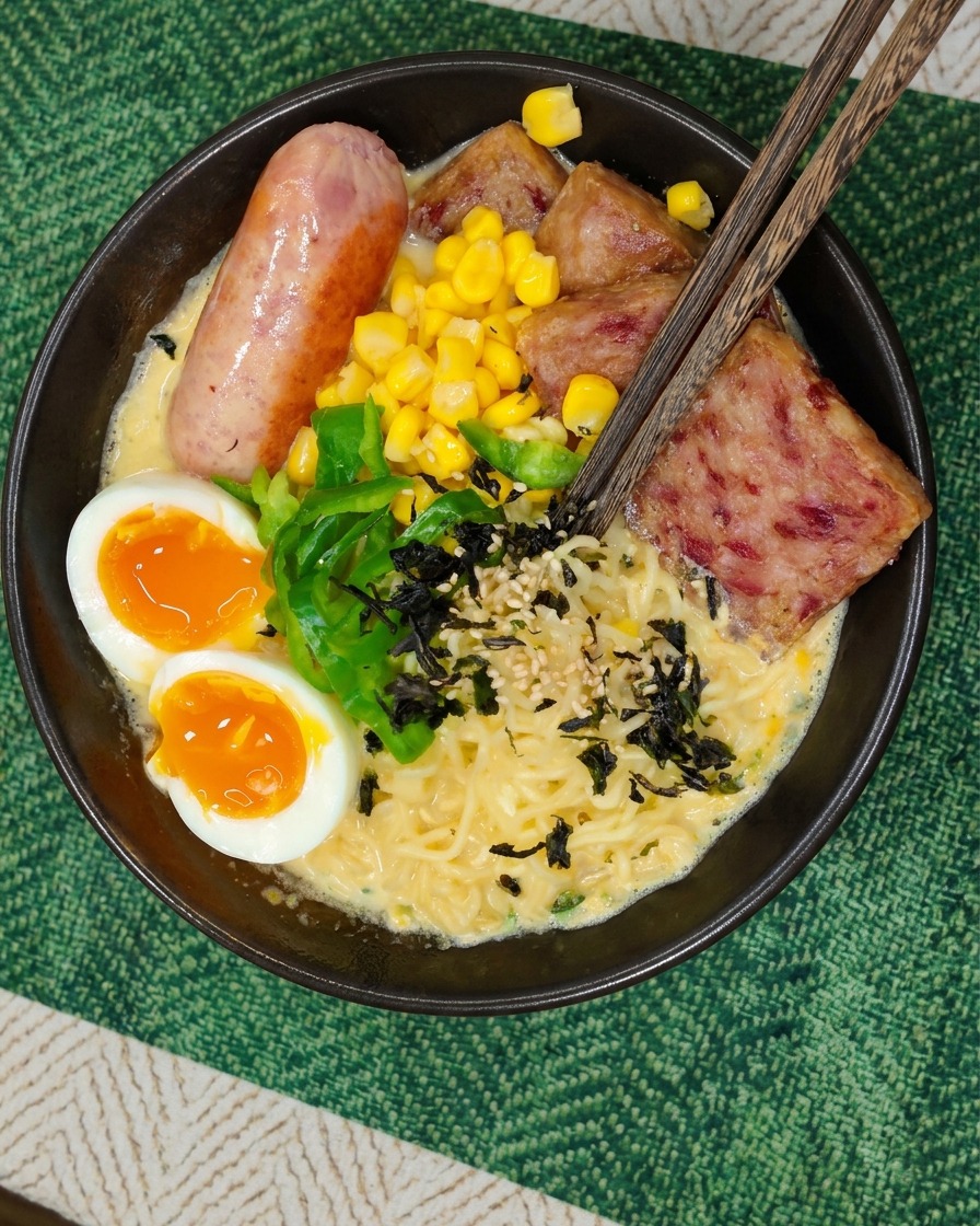 箸で麺を持ち上げる様子