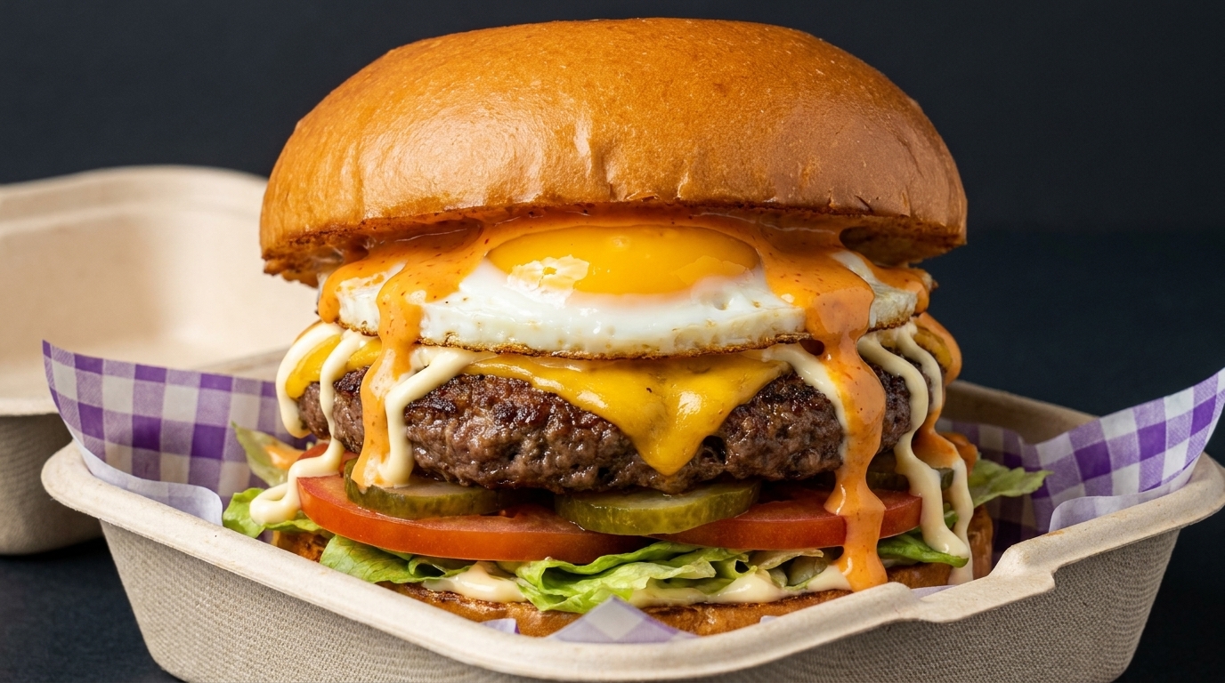 究極のビーフ・エッグ＆チーズバーガー