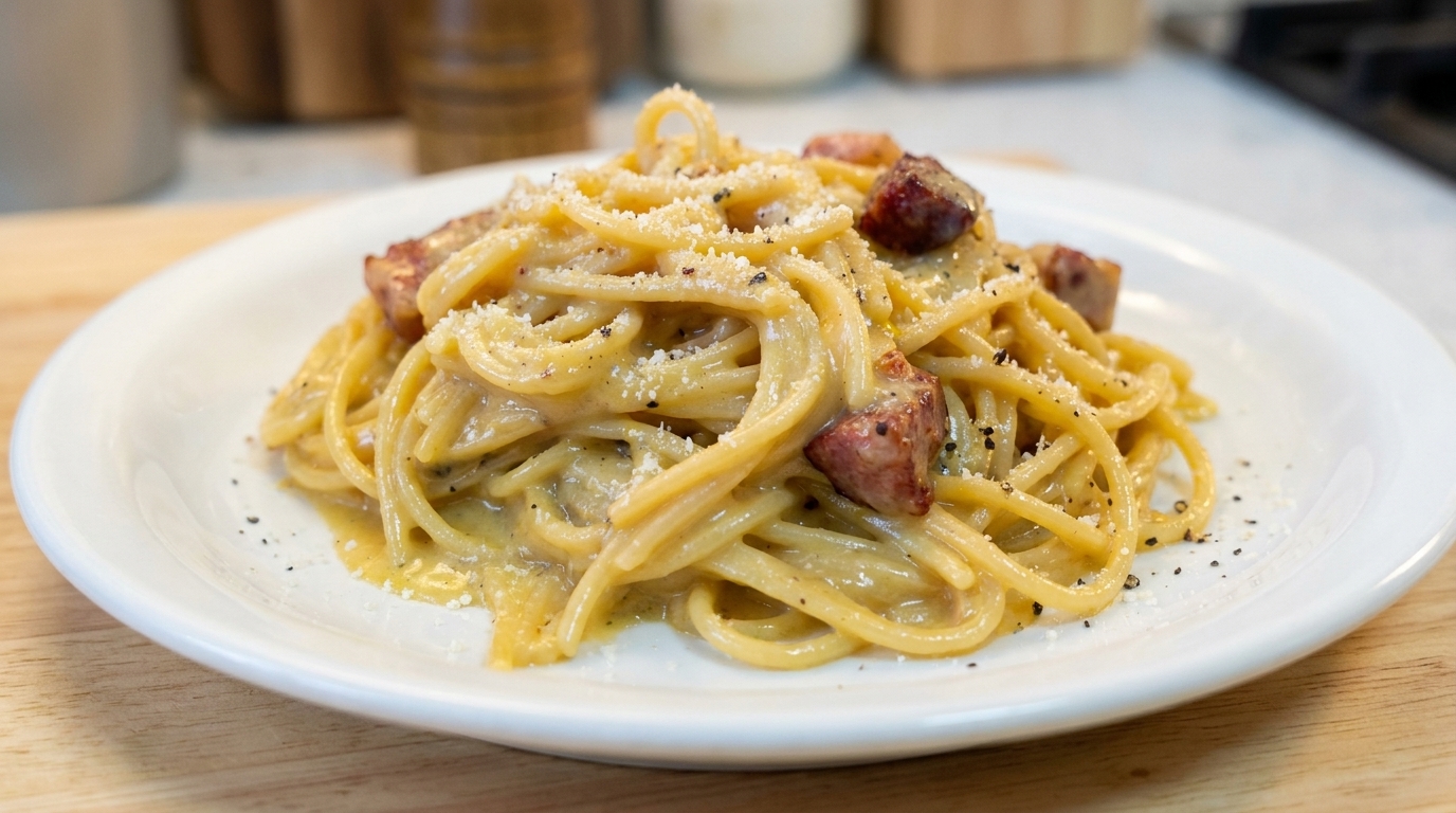 究極のカルボナーラ：本場の技術で作る濃厚パスタ