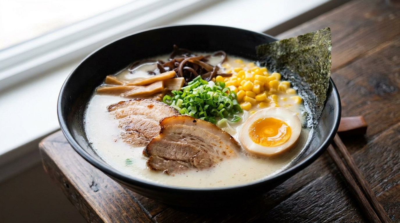 濃厚な豚骨スープが絶品！本格豚骨ラーメン