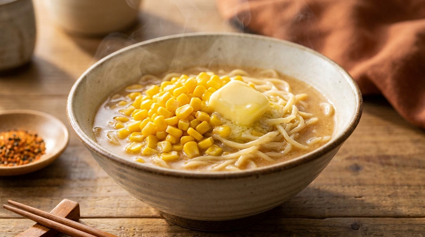 簡単濃厚！味噌バターコーンラーメン