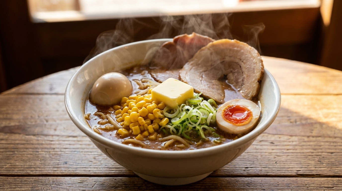 心温まる味噌バターラーメン