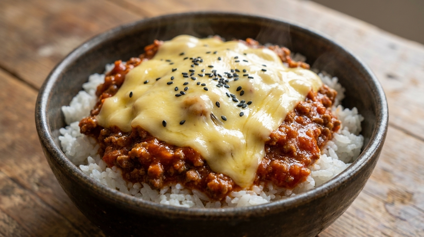 とろーりチーズの絶品牛そぼろ丼