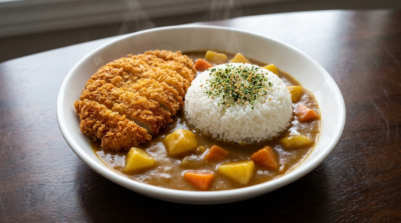 日本の定番！サクサク豚カツカレー