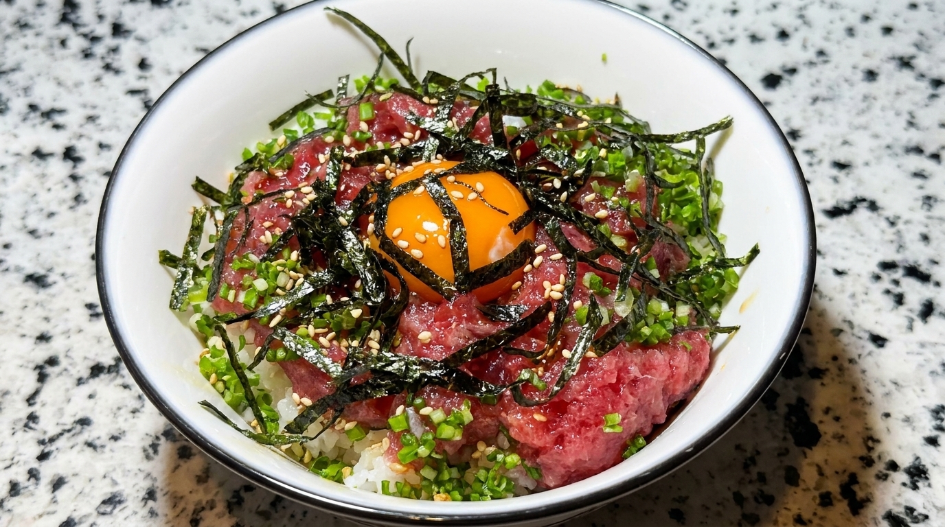 ねぎとろ丼の作り方