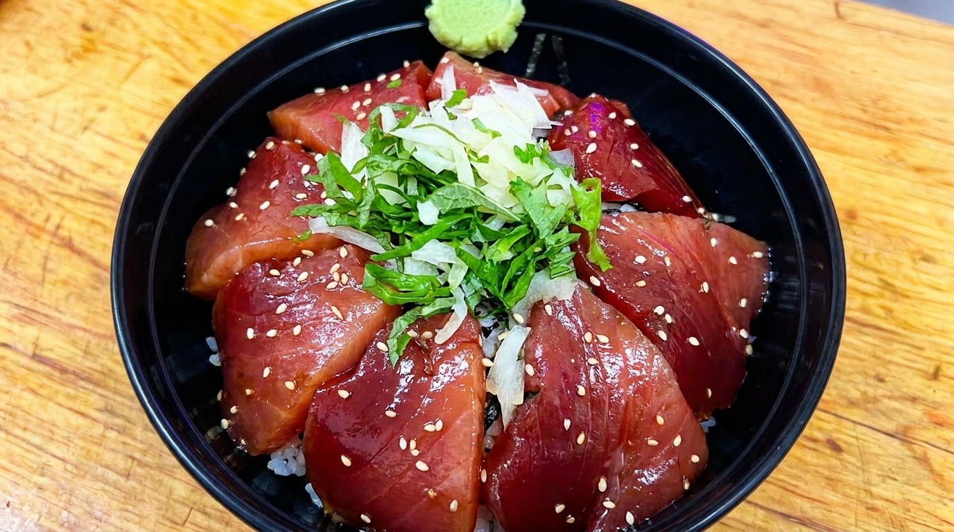 マグロの漬け丼（本格的な醤油漬け）
