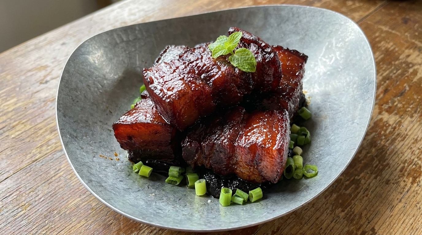 濃厚！赤ワイン仕立ての豚の角煮