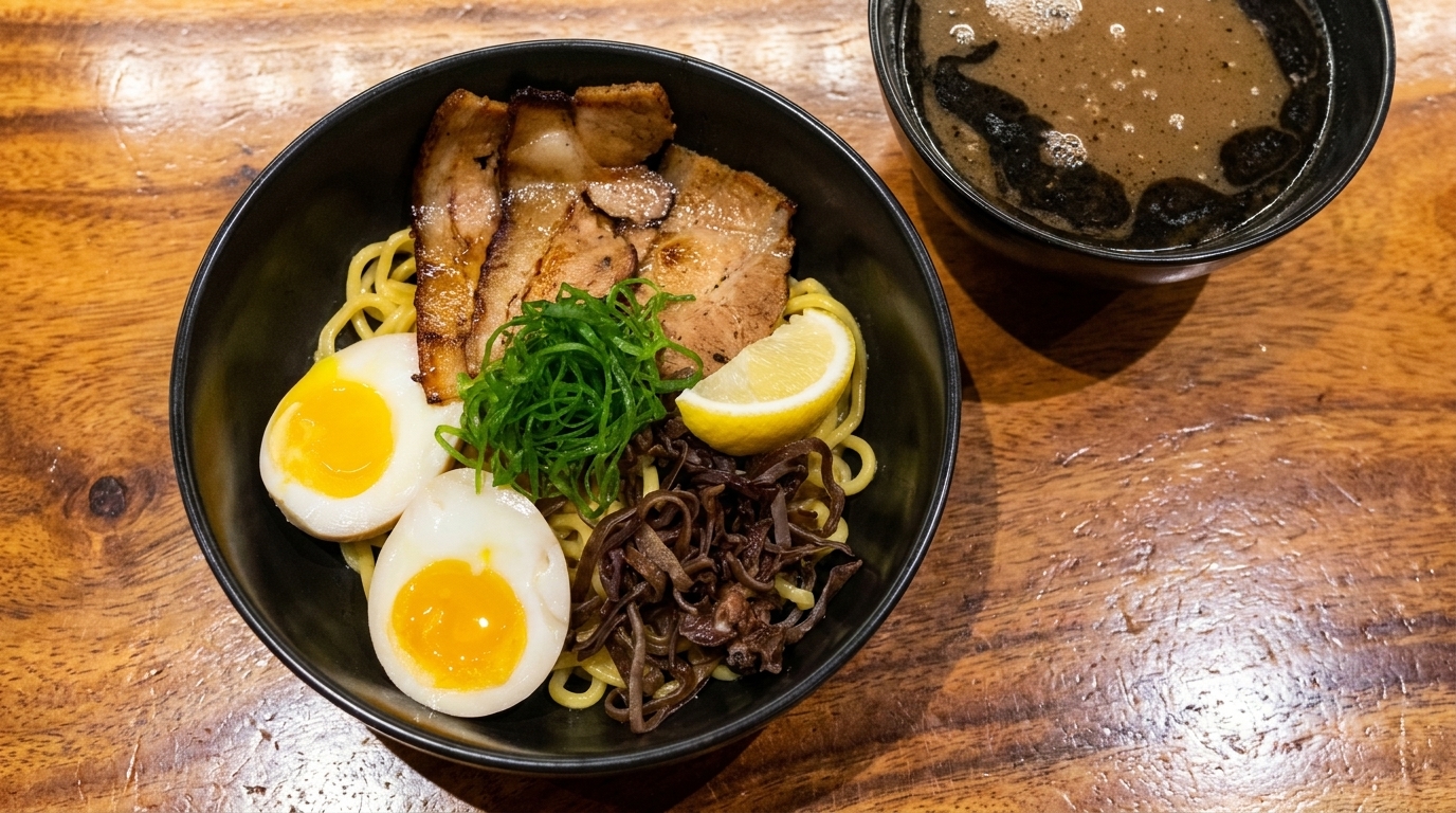 焦がしにんにく香る黒マー油の混ぜそば