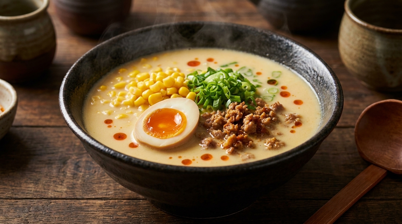 濃厚豆乳味噌ラーメン（豆乳ラーメン）