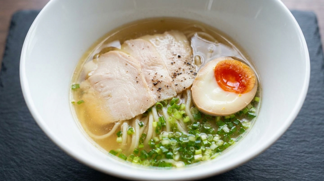 黄金色に輝く、本格鶏塩ラーメンの作り方