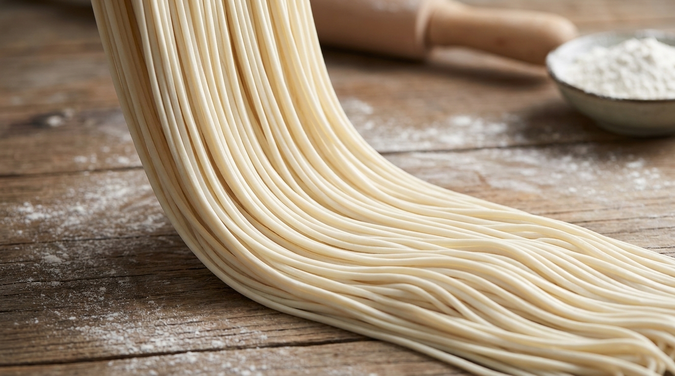 手打ち手延べ麺（拉麺）の作り方