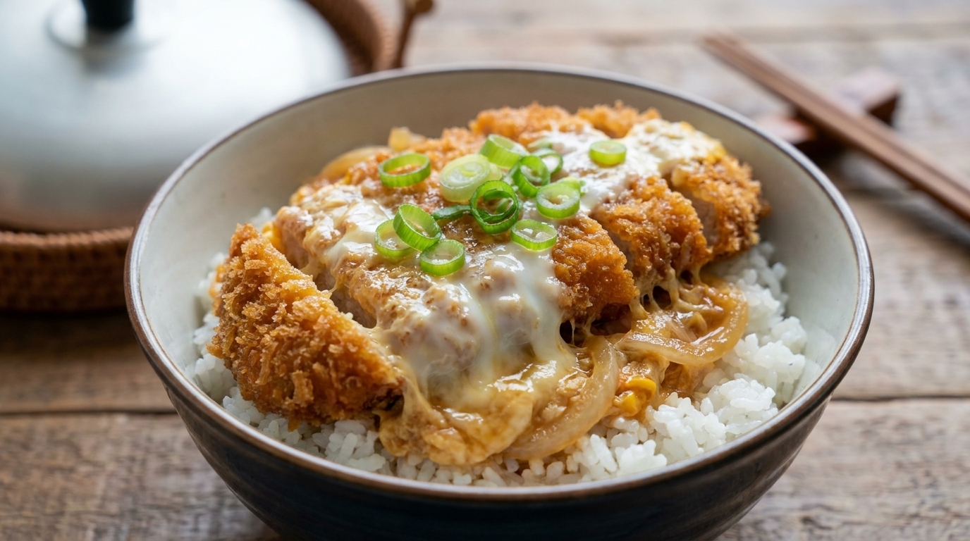 本格カツ丼の作り方：豚肩ロースで作るジューシーな卵とじ