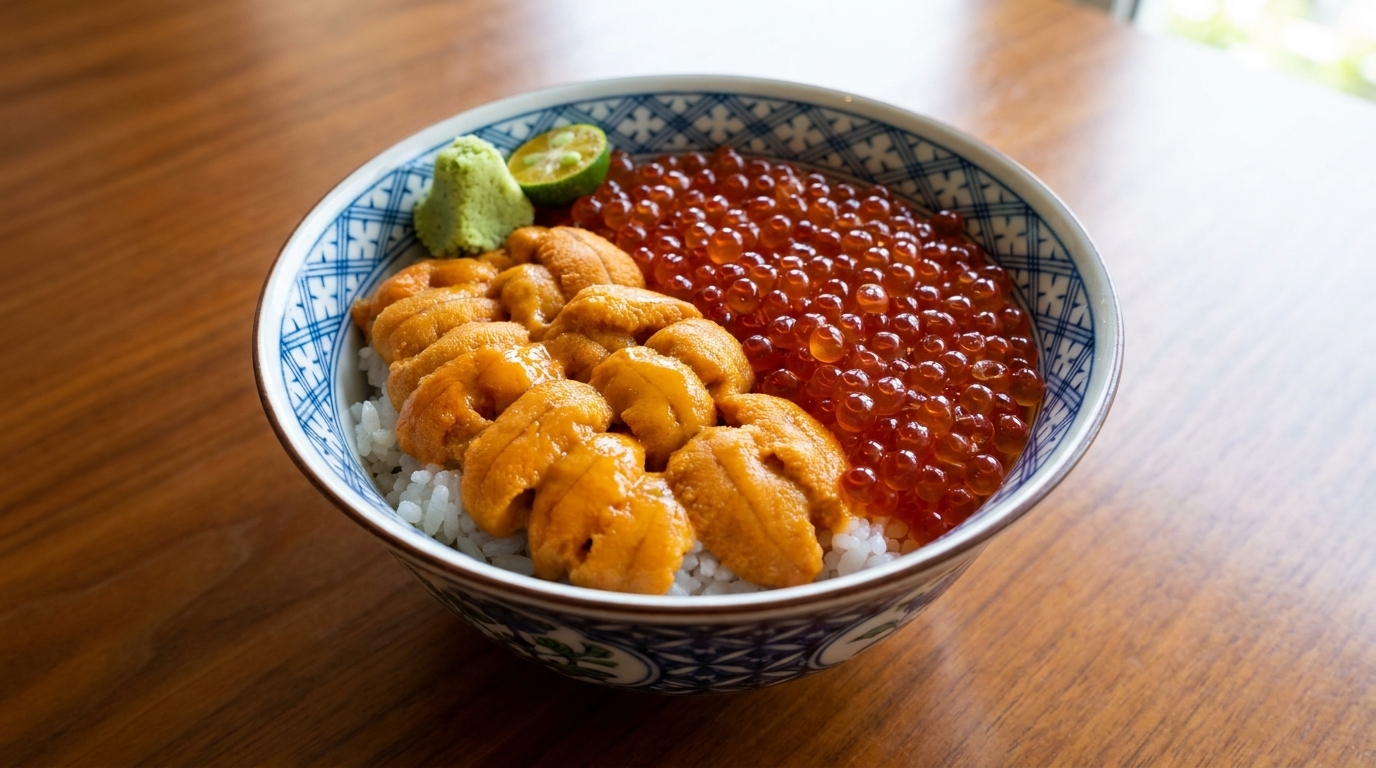 至高の贅沢！濃厚ウニといくらの二色丼（本格酢飯の作り方付）