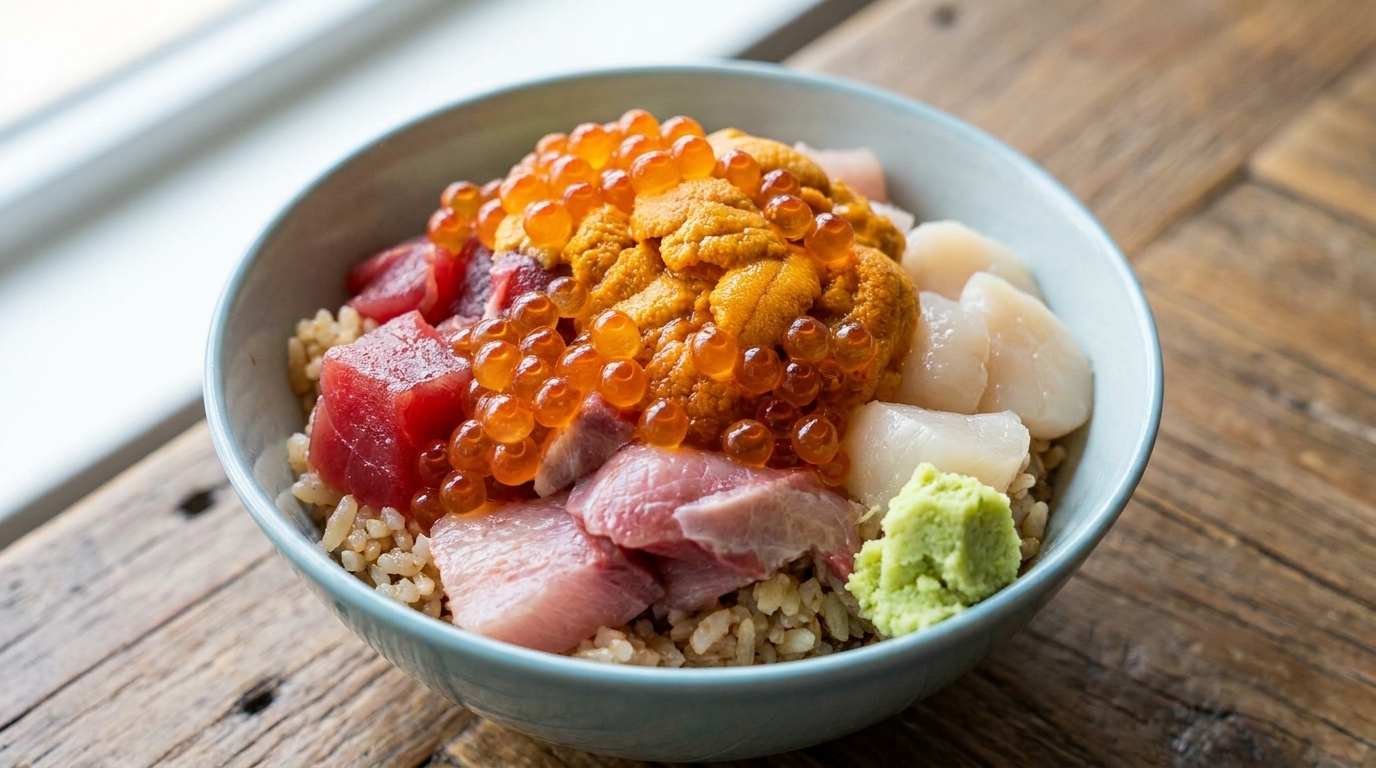 究極の海鮮丼：贅沢な海の幸を愉しむ一杯