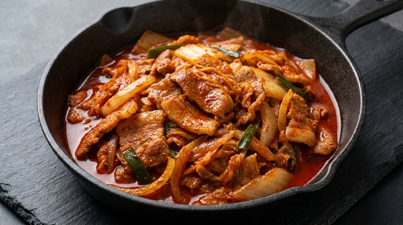 本格ジェユクボックム（韓国風豚肉のピリ辛キムチ炒め）のレシピ