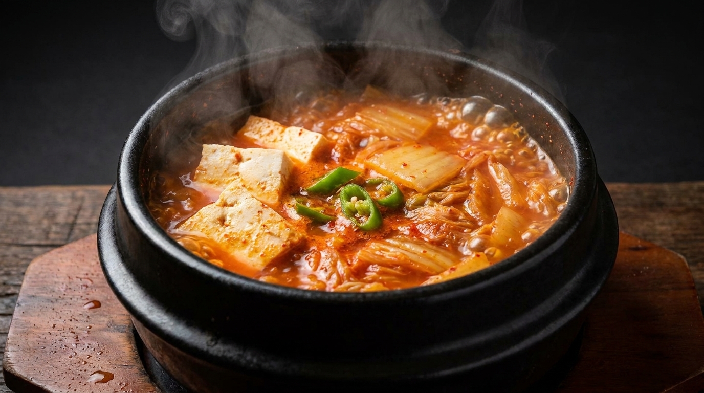 豚バラ肉のキムチチゲ（キムチチゲ）