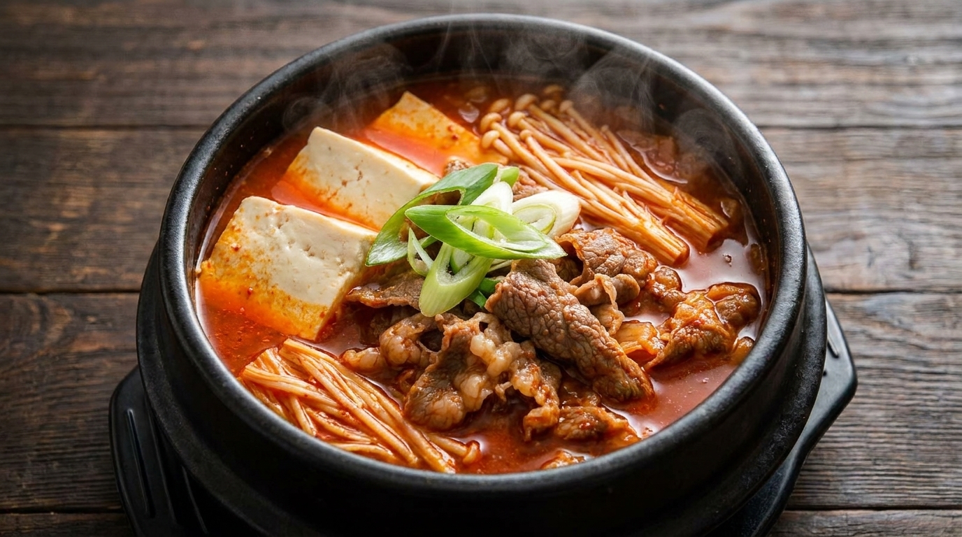 本格旨辛！牛肉のキムチチゲ