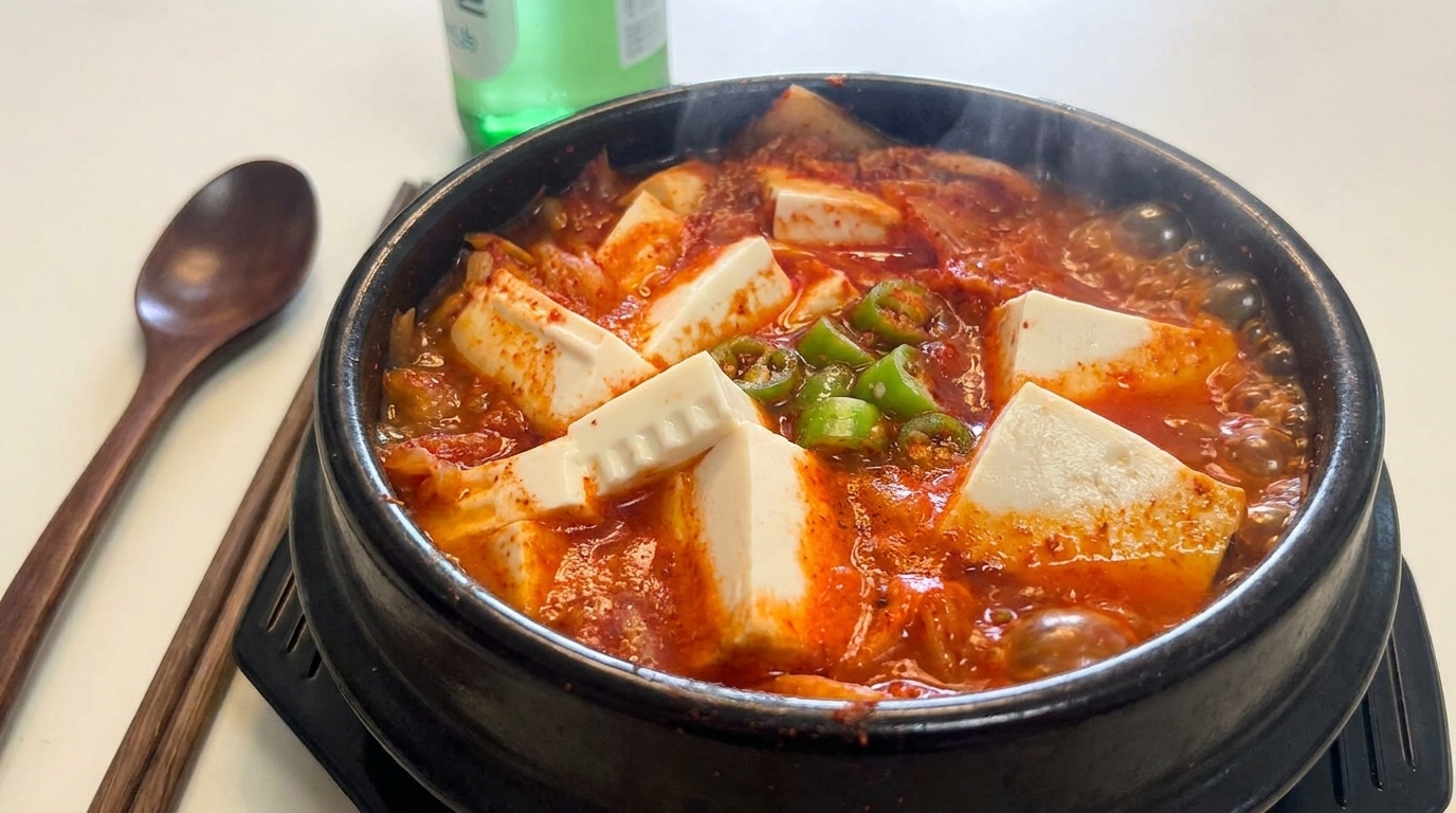 簡単！ツナ缶で作る本格キムチチゲ（チャムチキムチチゲ）