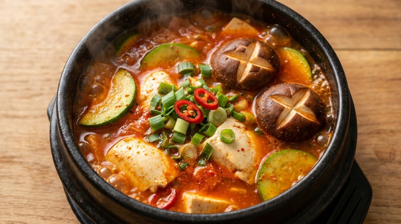 本格スンドゥブチゲの作り方（キムチと絹ごし豆腐のピリ辛煮込み）