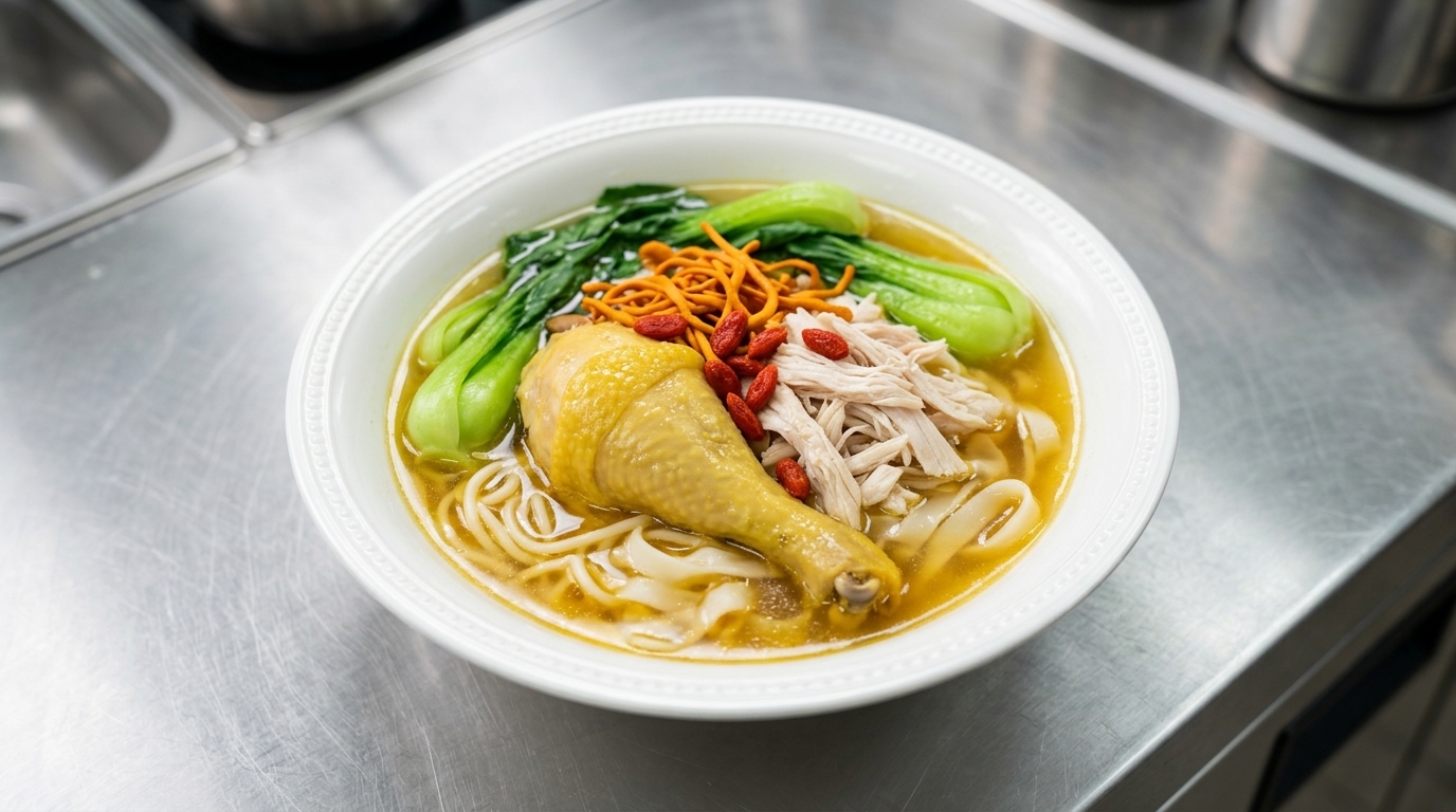 黄金色の鶏だしラーメン