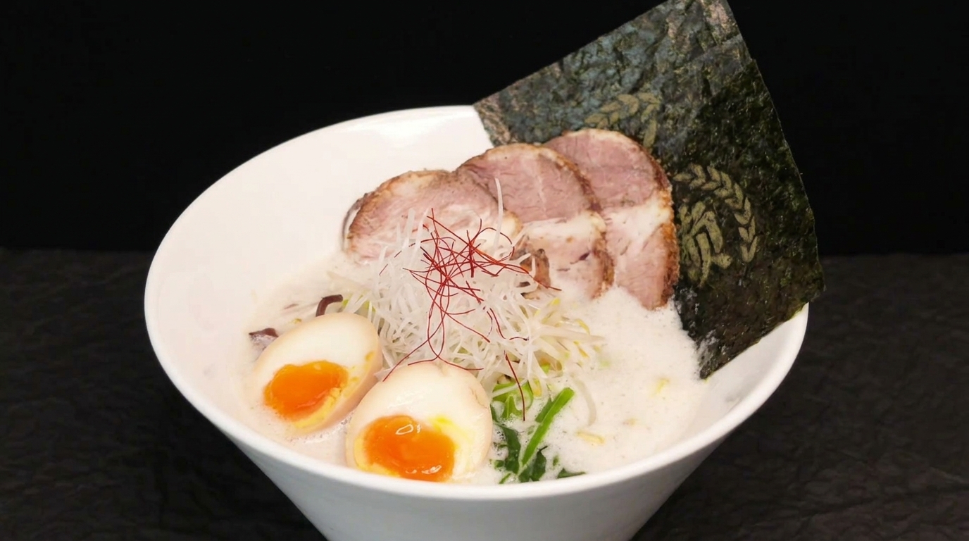 鶏白湯泡ラーメン