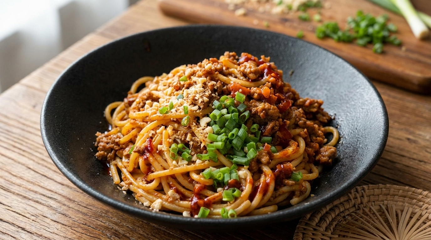 四川風担々スパゲッティ