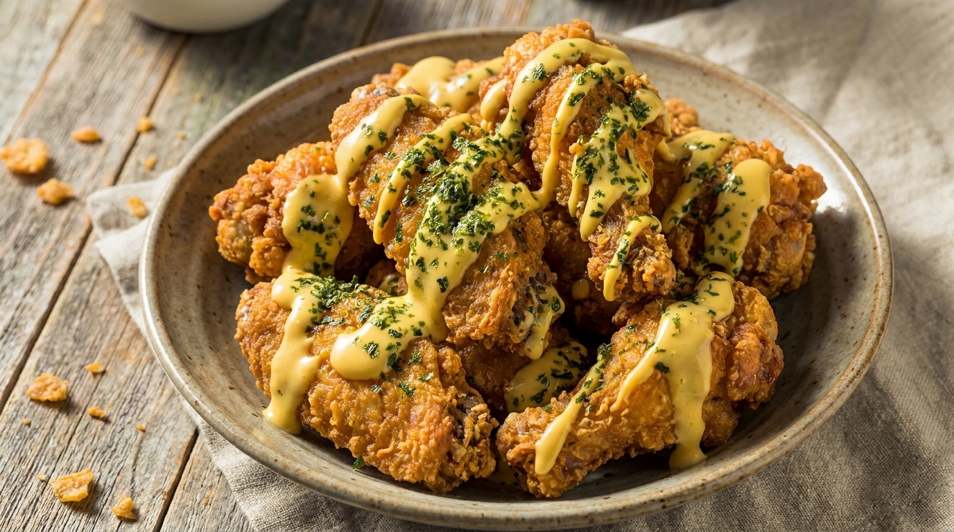 はちみつチーズマスタードフライドチキン