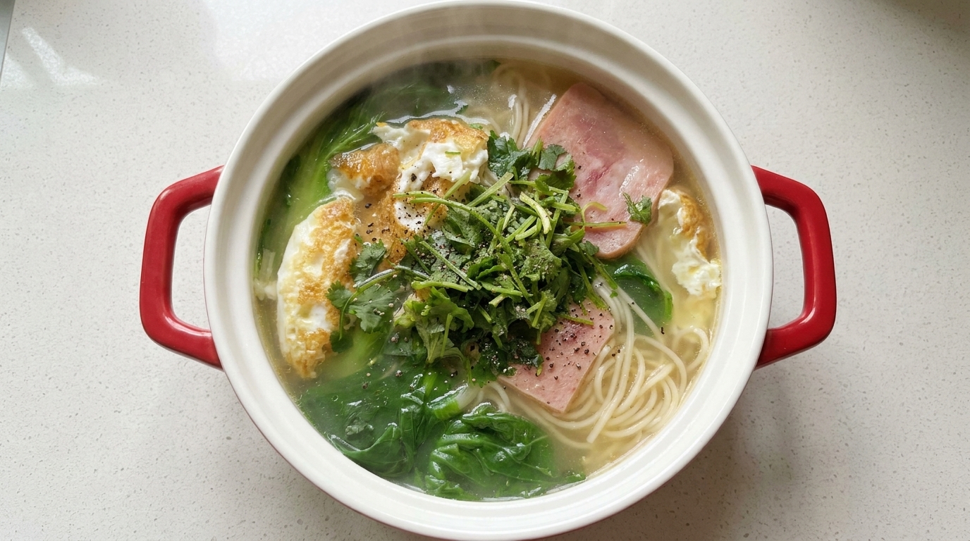 余ったスープで簡単！鶏だしの麺料理