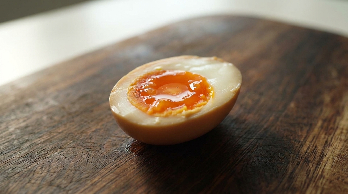 本格だし香る半熟味玉（味付け玉子）