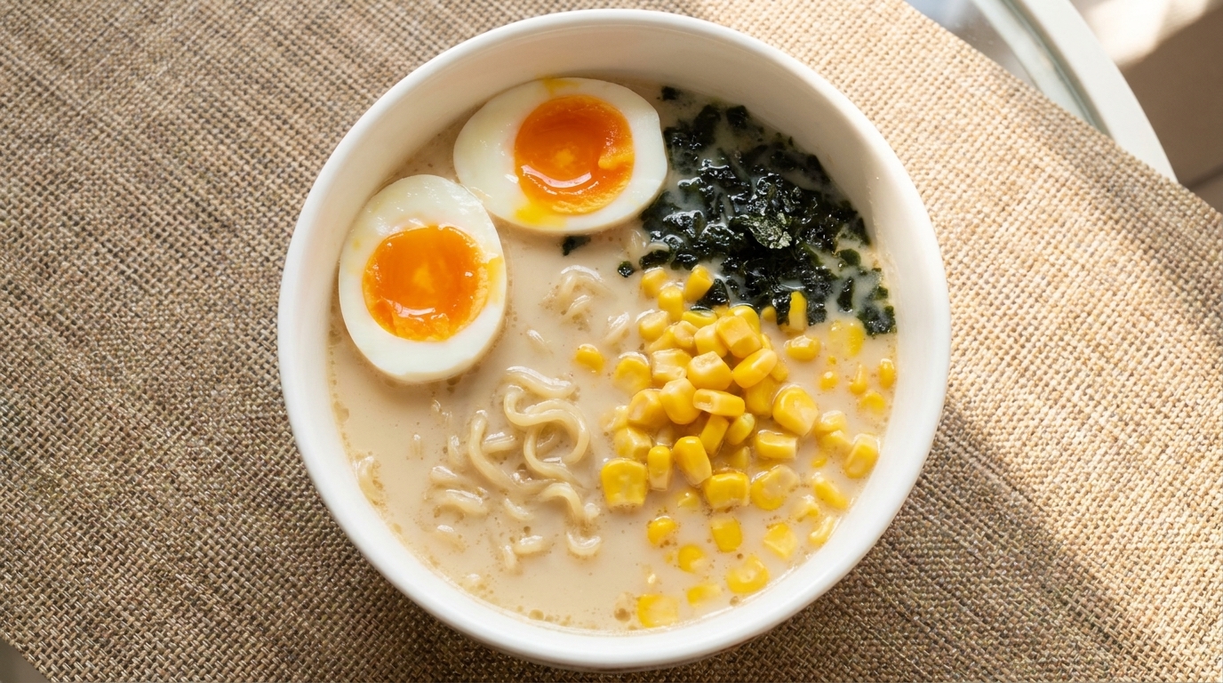 レストランの味を再現！インスタント豚骨風ラーメンの裏技