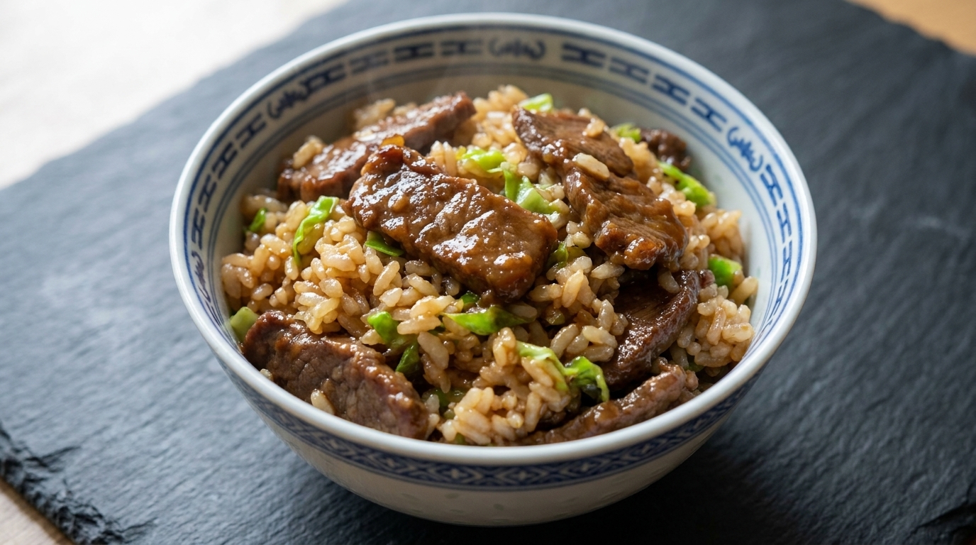 旨味たっぷり！味噌牛肉チャーハン