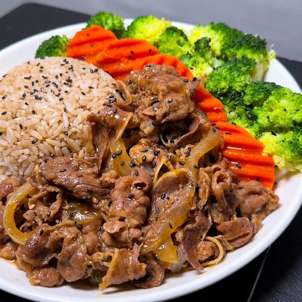沸騰したお湯で牛肉をさっと湯通しする様子。