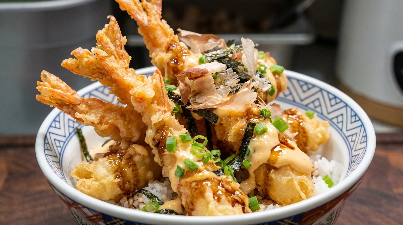 サクサク本格海老天丼