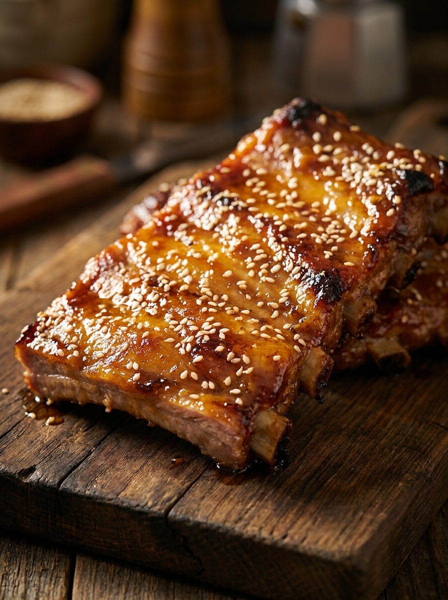 フライパンの中で豚バラ肉のスライス、スパイス、調味料が炒め合わされている様子。