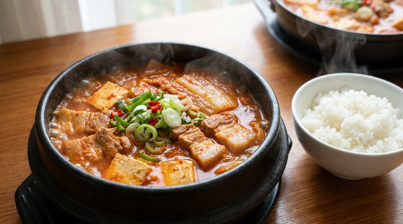 本格キムチチゲ（韓国風キムチ鍋）の作り方