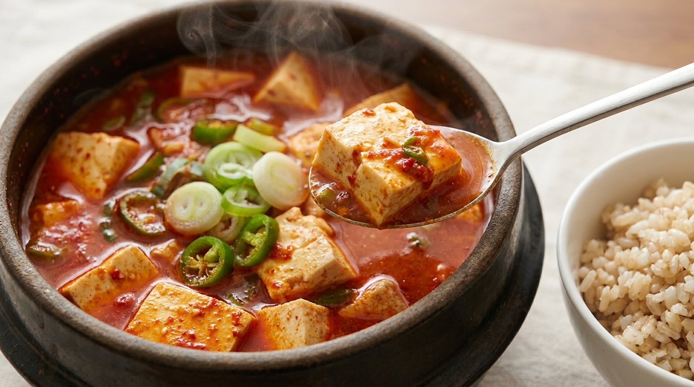 韓国スンドゥブチゲ（純豆腐チゲ）