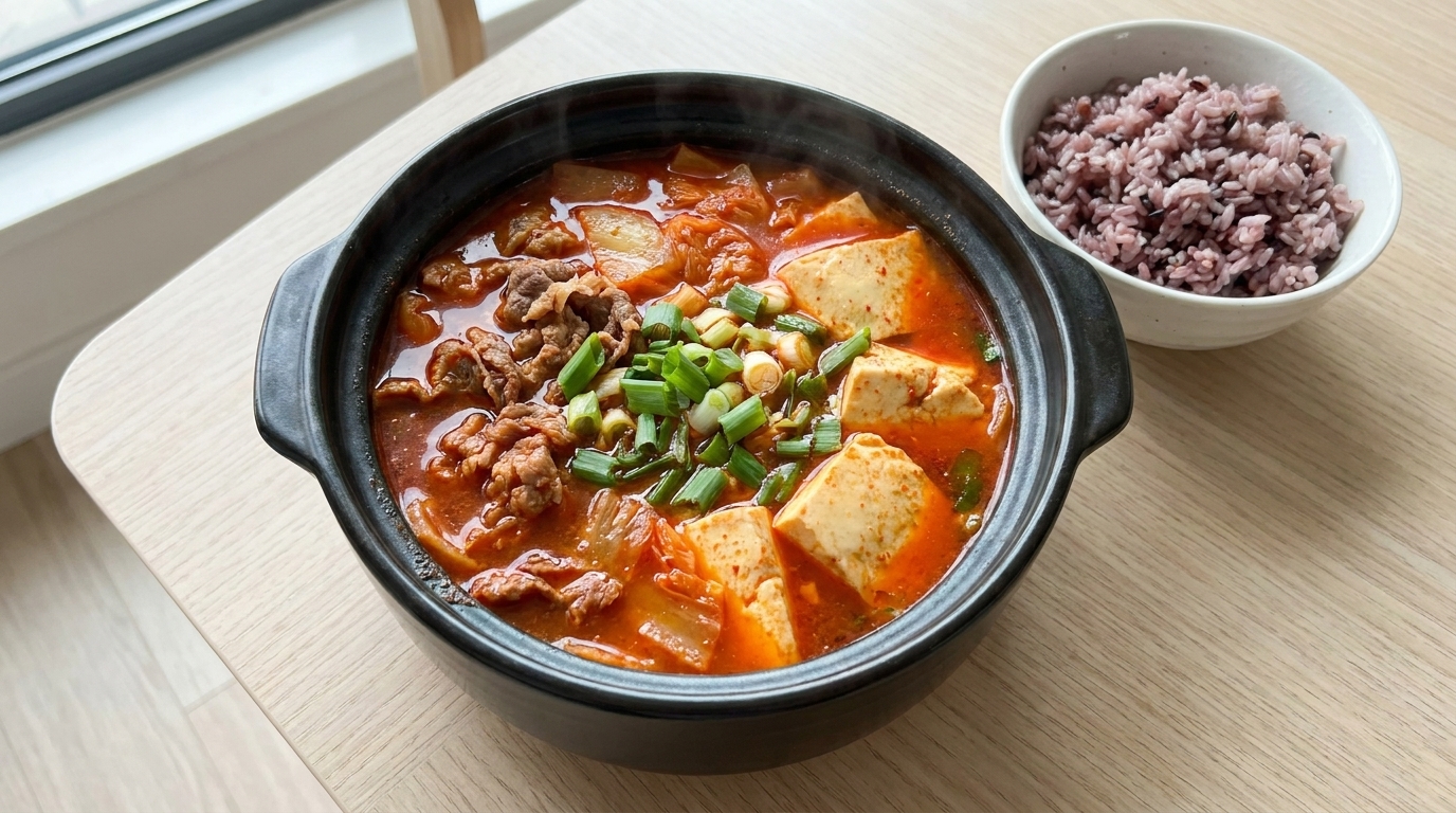 低カロリーで大満足！本格韓国風スンドゥブチゲ