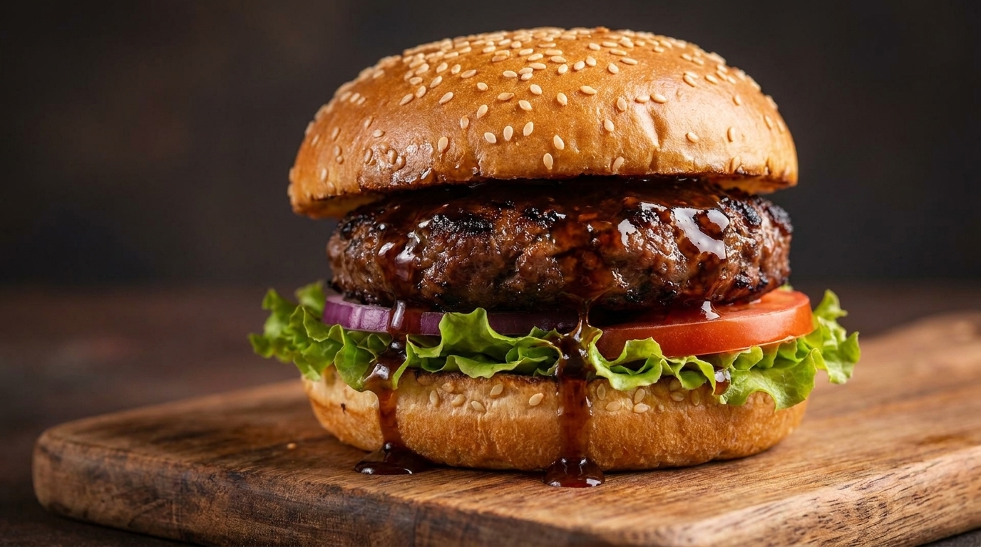 自家製テリヤキバーガー