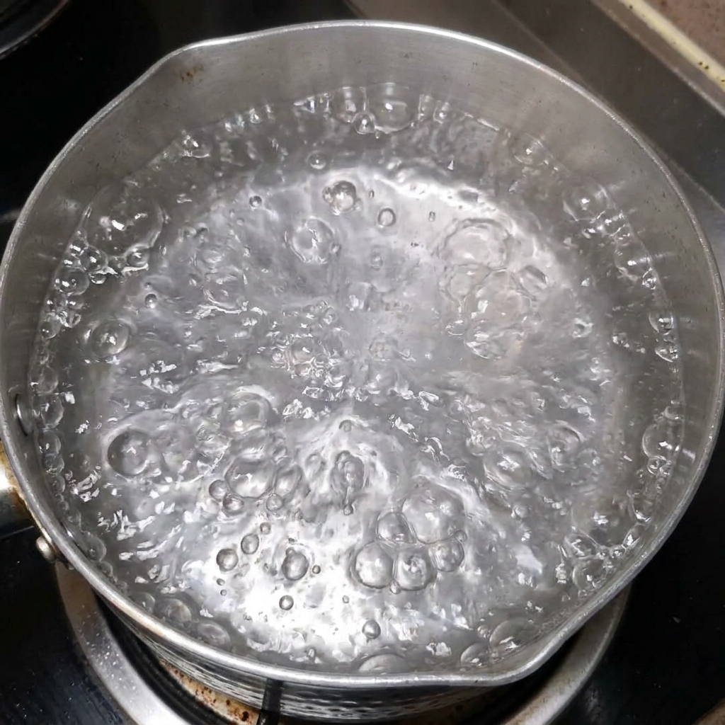 あさりのだしが出たスープで煮込まれているじゃがいも、ズッキーニ、玉ねぎ。