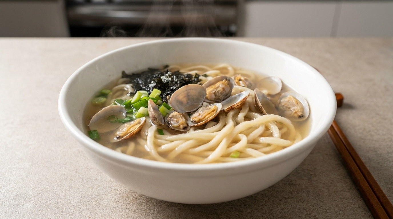 あさりの手延べうどん