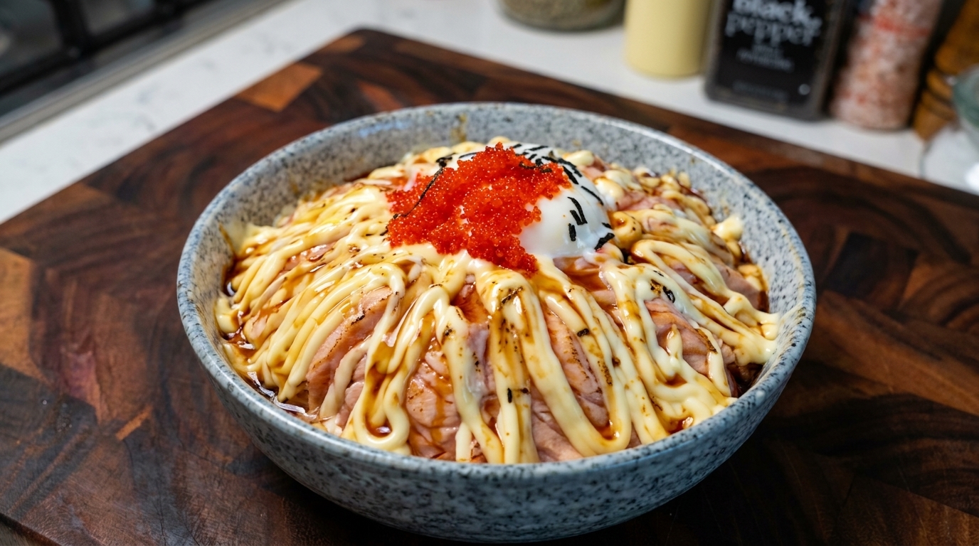 炙りサーモン丼