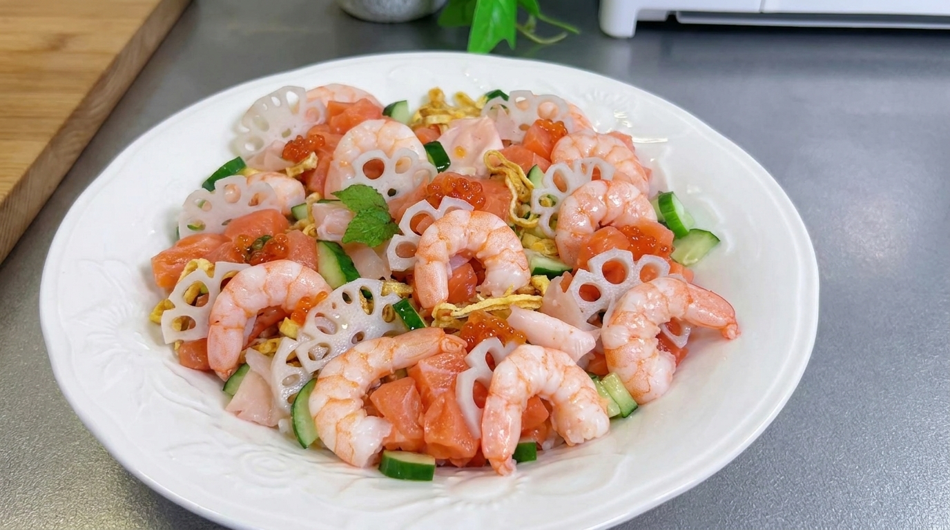 雛祭りに彩りを添える、華やかなちらし寿司