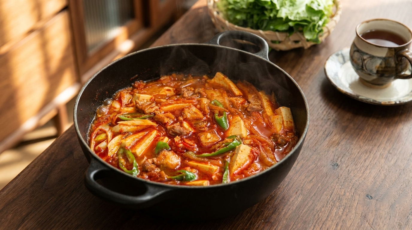 豚バラと豆腐の旨辛キムチチゲ