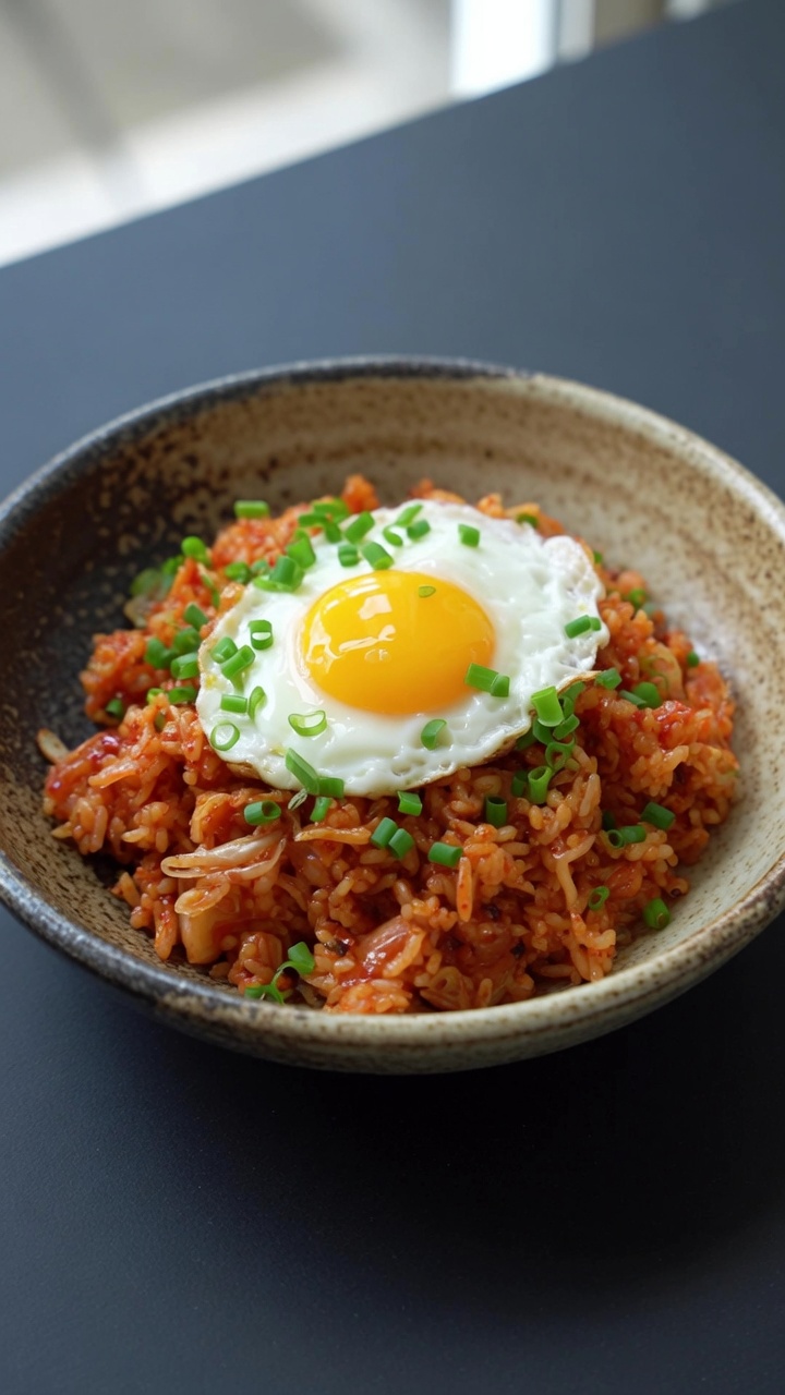 定番のキムチチャーハン（キムチポックンパ）