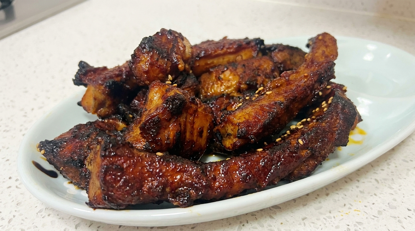 はちみつ照り焼き風 豚スペアリブのオーブン焼き