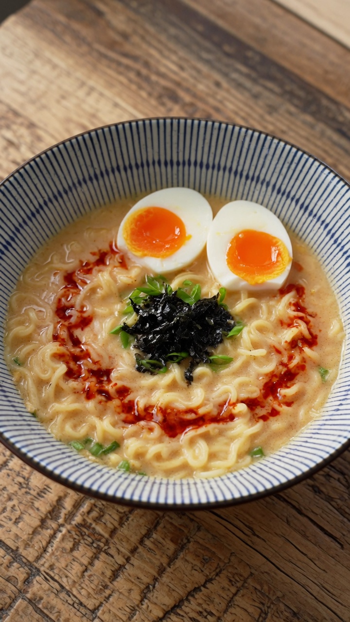 簡単でクリーミーな豚骨風ラーメン
