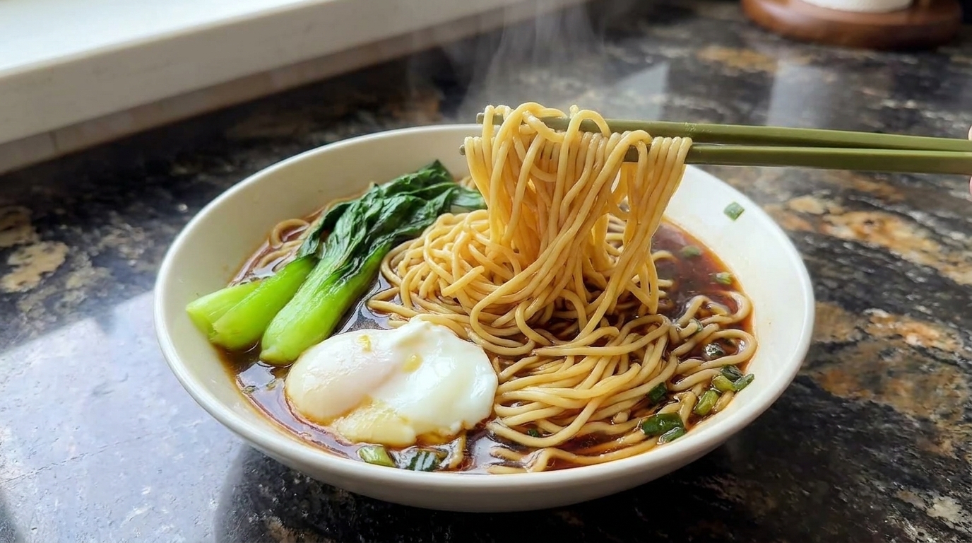 究極の定番：醤油ラーメン風スープヌードル