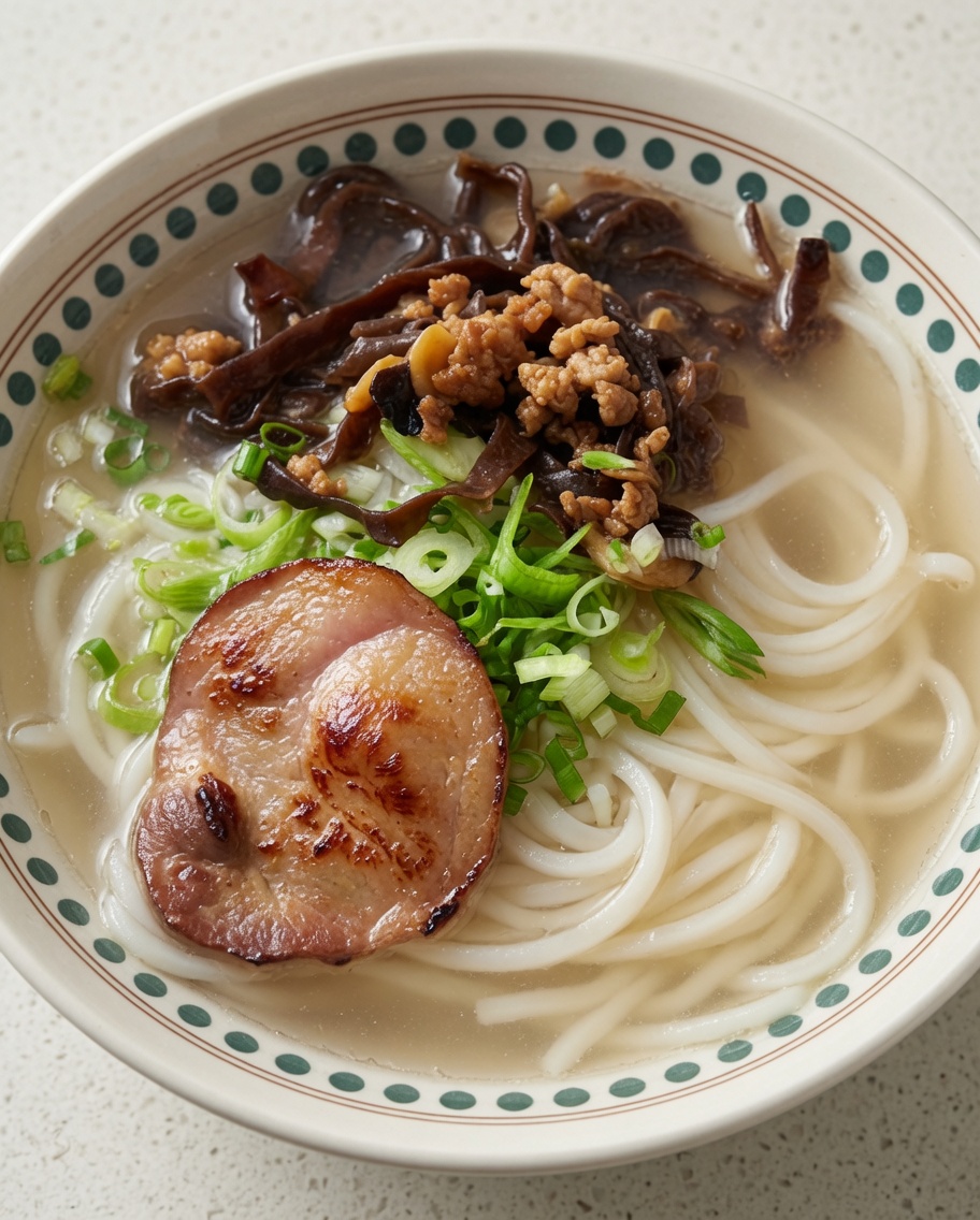具材が全て乗ったラーメンのアップ。