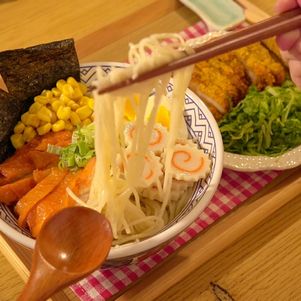 小麦粉をまぶした鶏肉を、溶き卵の中に浸している様子。